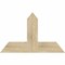 Ekena Millwork Portland Rough Sawn Timber Gable Bracket, Douglas Fir, 36"W x 23"H x 2"D x 6"F, 15/12 Pitch GBW036X23X0206POR00RDF - alternate 1